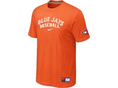 Toronto Blue Jays Orange NEW Short Sleeve Practice T-Shirt