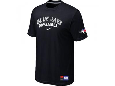 Toronto Blue Jays Black NEW Short Sleeve Practice T-Shirt