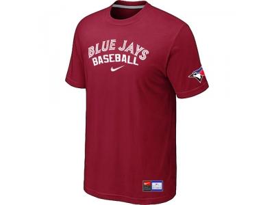 Toronto Blue Jays Red NEW Short Sleeve Practice T-Shirt