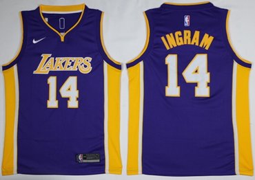 Lakers #14 Brandon Ingram Purple NBA Swingman Nike Jersey