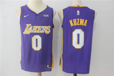 Lakers 0 Kyle Kuzma Purple Nike Authentic Jersey