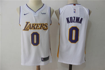 Lakers 0 Kyle Kuzma White Nike Jersey