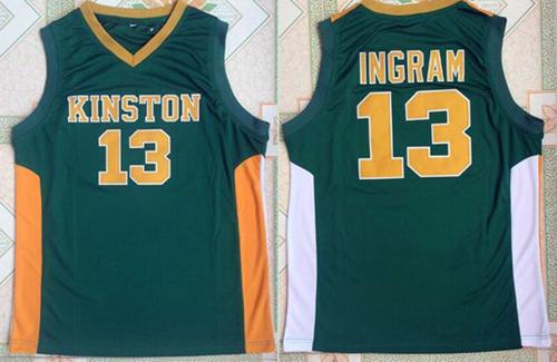 Lakers #13 Brandon Ingram Green Kinston High School Stitched NBA Jersey