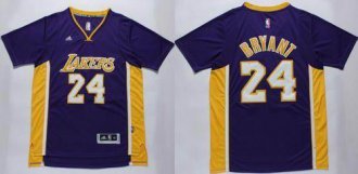 Los Angeles Lakers #24 Kobe Bryant Purple Short Sleeve Stitched NBA Jersey