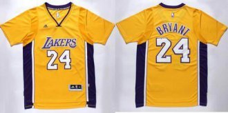 Los Angeles Lakers #24 Kobe Bryant Gold Short Sleeve Stitched NBA Jersey