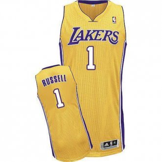 Los Angeles Lakers #1 D'Angelo Russell Yellow Stitched NBA Jersey