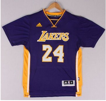 Los Angeles Lakers #24 Kobe Bryant New Purple Alternate Stitched NBA Jersey