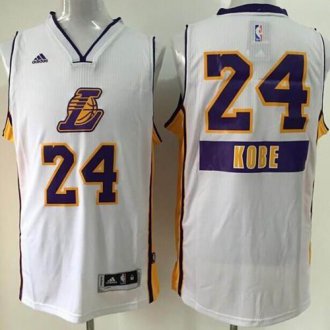 Los Angeles Lakers #24 Kobe Bryant White 2014-15 Christmas Day Stitched NBA Jersey