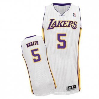 Revolution 30 Los Angeles Lakers #5 Carlos Boozer White Stitched NBA Jersey