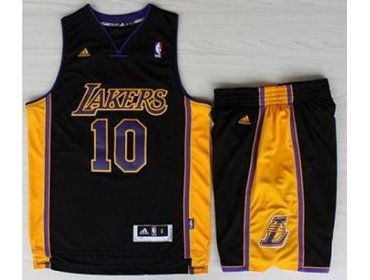 Los Angeles Lakers 10 Steve Nash Black Revolution 30 Swingman NBA Jerseys Shorts Suits Purple Number 2013 New Style