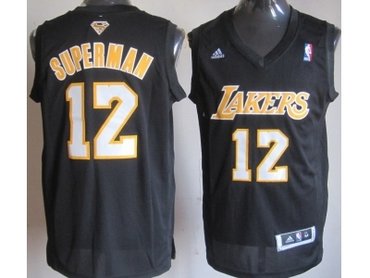 nba los angeles lakers #12 superman black(revolution 30 swingman)(superman)