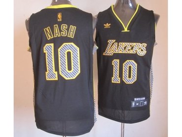 nba los angeles lakers #10 unveil steve nash black(2013 new)