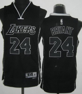 Los Angeles Lakers 24 Kobe Bryant Black Revolution 30 NBA Jerseys Black Number