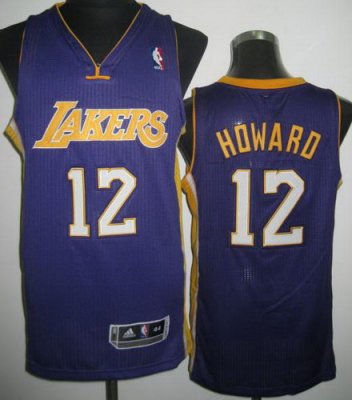 Los Angeles Lakers 12# Dwight Howard Purple Revolution 30 NBA Jerseys