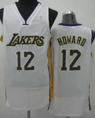 Los Angeles Lakers 12# Dwight Howard White Revolution 30 NBA Jerseys