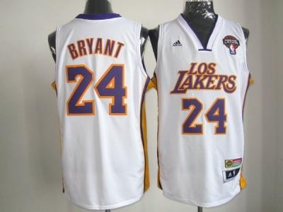 nba los angeles lakers #24 bryant white(los-1)