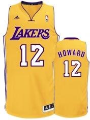 Los Angeles Lakers 12# Dwight Howard Yellow Swingman NBA Jerseys