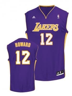 Los Angeles Lakers 12# Dwight Howard Purple Swingman NBA Jerseys