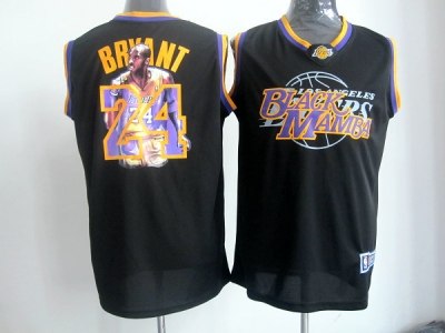 nba los angeles lakers #24 kobe bryant black(limited edition-2)