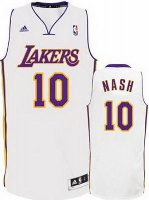 Los Angeles Lakers unveil Steve Nash 10 white jersey