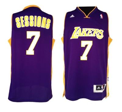 Los Angeles Lakers 7 Ramon Sessions purple JERSEYS