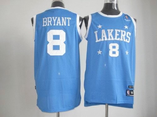 Los Angeles Lakers 8 Kobe Bryant blue