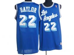 NBA Los Angeless Lakers #22 Baylor Blue Jerseys