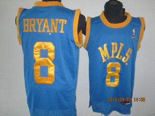 Los angels lakers 8 bryant blue jerseys