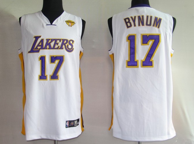 NBA Jersey Los Angeless Lakers 17# Bynum White [2010 Finals