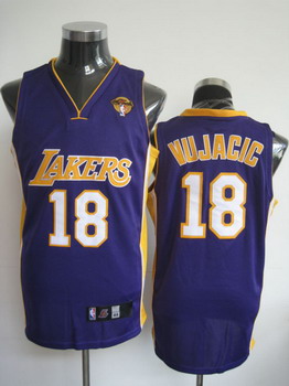 Los Angeles Lakers 18 Vujacic Purple Jerseys with 2010 Finals $21.99