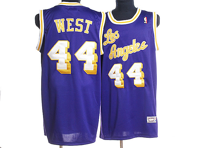 nba los angeles lakers #44 west m&n purple