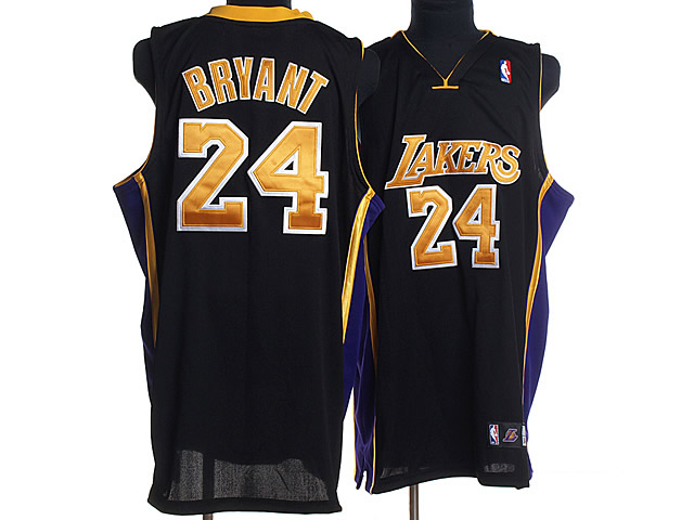 LAKERS 24# BRYANT BLACK(GOLD NUMBER