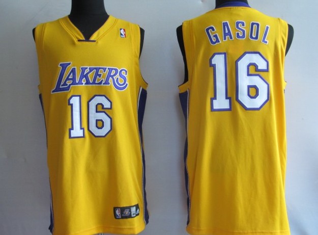 NBA Jersey Los Angeless Lakers 16# GASOL Orange