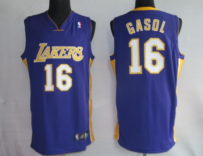 NBA Jersey Los Angeless Lakers 16# GASOL Purple