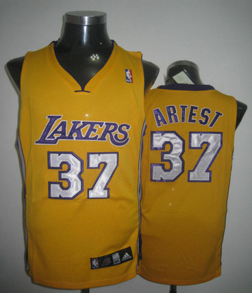 NBA JERSEYS Los Angeles Lakers #37 Artest yellow swingman