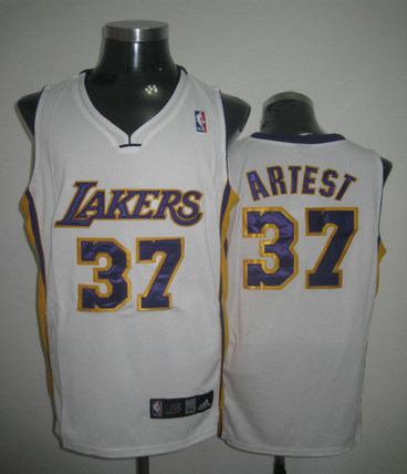 NBA JERSEYS Los Angeles Lakers #37 Artest white swingman