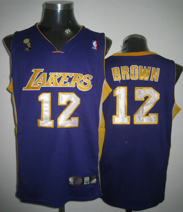 NBA JERSEYS Los Angeles Lakers Brown Shannon #12