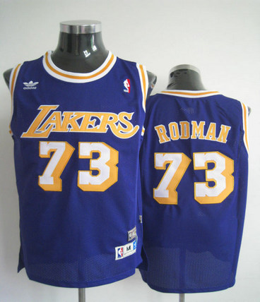 NBA JERSEYSLos Angeles Lakers Rodman #73 blue