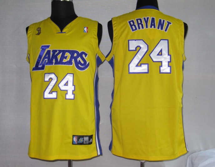 NBA Jersey Los Angeless Lakers 24# Kobe Bryant Yellow