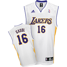 Los Angeles Lakers #16 Pau Gasol Swingman white Jersey