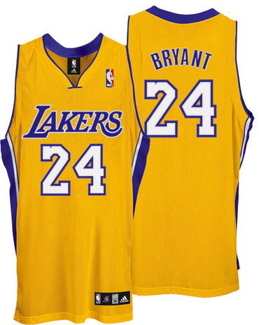 Los Angeles 24# Lakers Kobe Bryant Authentic Home