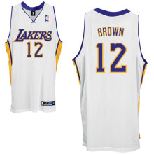 Los Angeles Lakers Brown Shannon #12 White