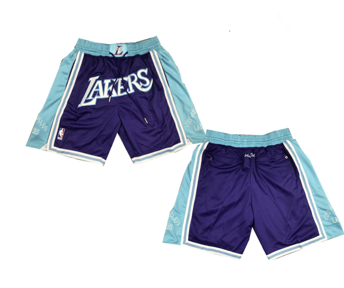 Men's Los Angeles Lakers Purple Shorts (Run Small)