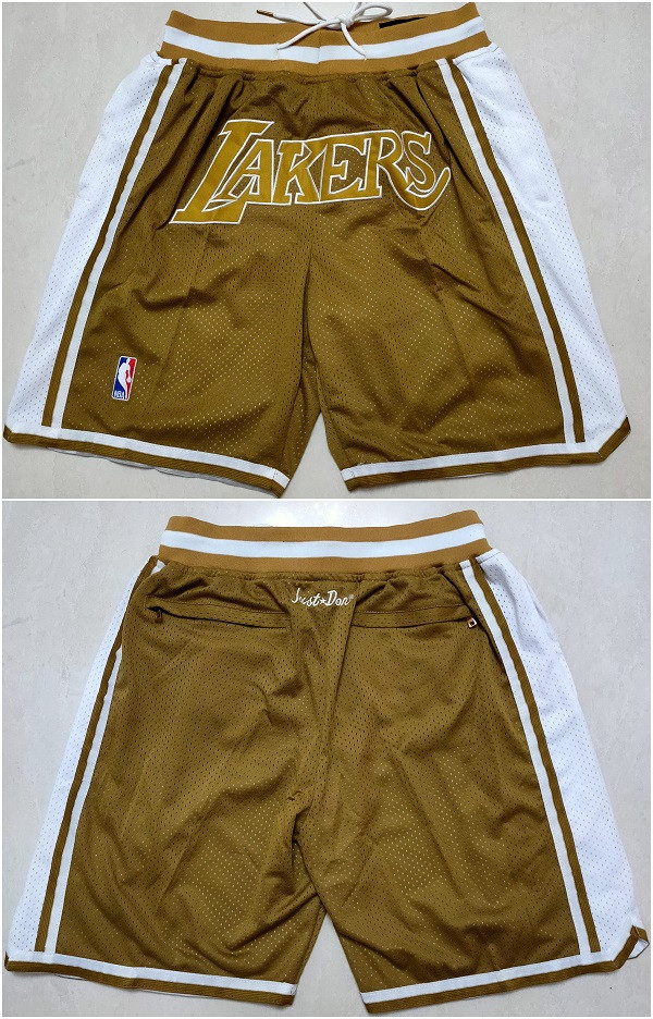 Men's Los Angeles Lakers Tawny Shorts (Run Small)