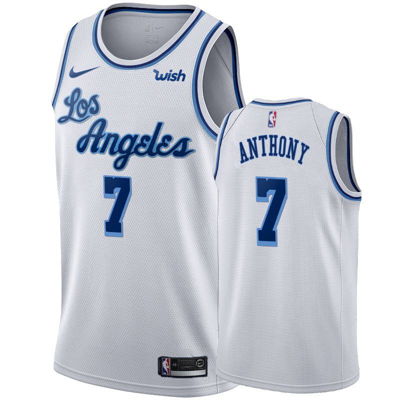 Nike Lakers #7 Carmelo Anthony White 2019-20 Hardwood Classic Edition Stitched NBA Jersey