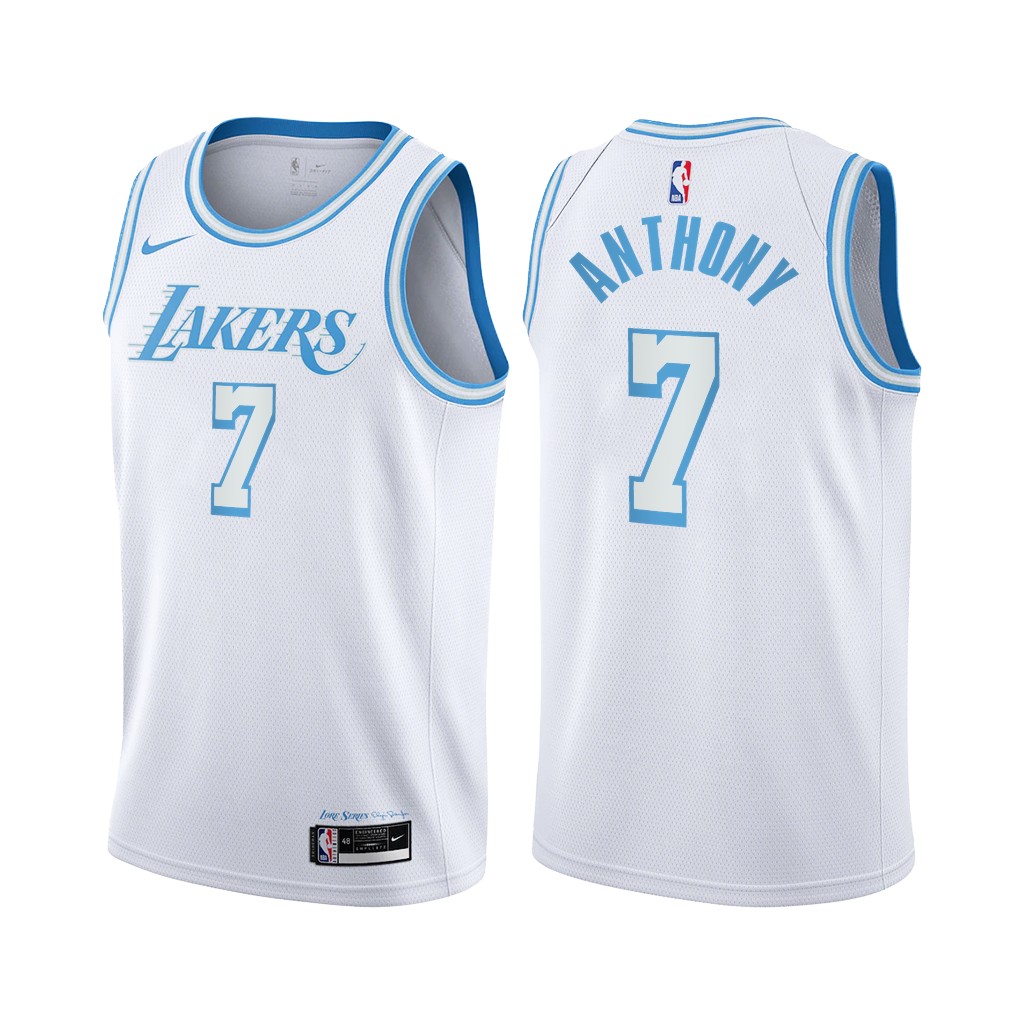 Nike Lakers #7 Carmelo Anthony White NBA Swingman 2020-21 City Edition Jersey