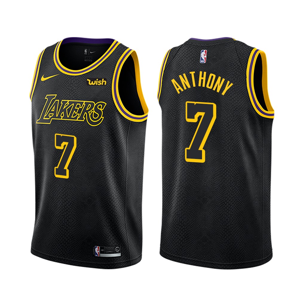 Nike Lakers #7 Carmelo Anthony Black NBA Swingman City Edition Jersey