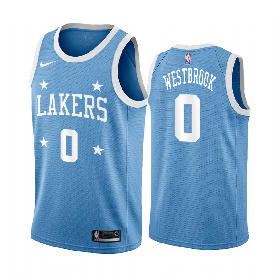 Nike Lakers #0 Russell Westbrook Blue Minneapolis All-Star Classic NBA Jersey