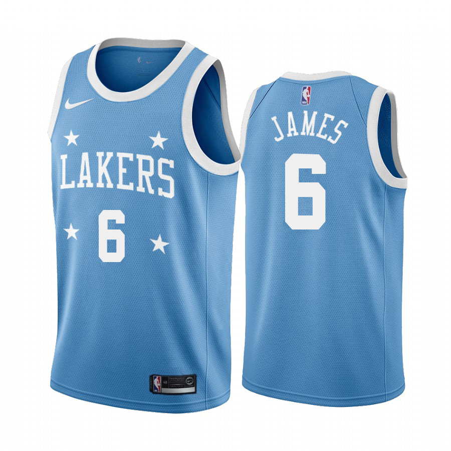 Nike Lakers #6 LeBron James Blue Minneapolis All-Star Classic NBA Jersey