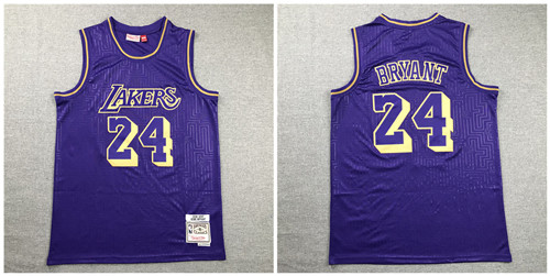 Lakers 24 Kobe Bryant Purple 1996-97 Hardwood Classics Jersey